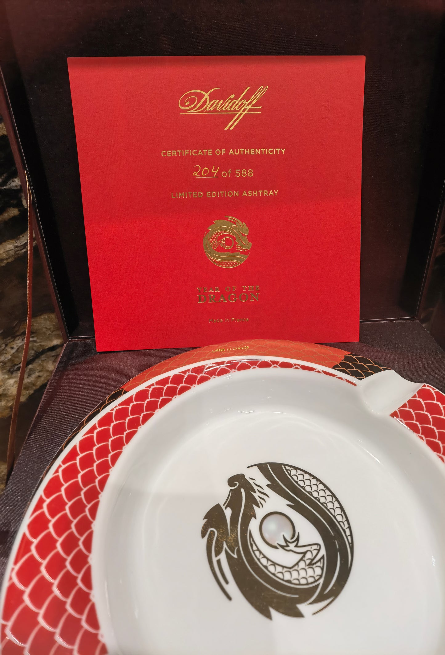 Davidoff Year of the Dragon Ashtray Limited Edition 2024