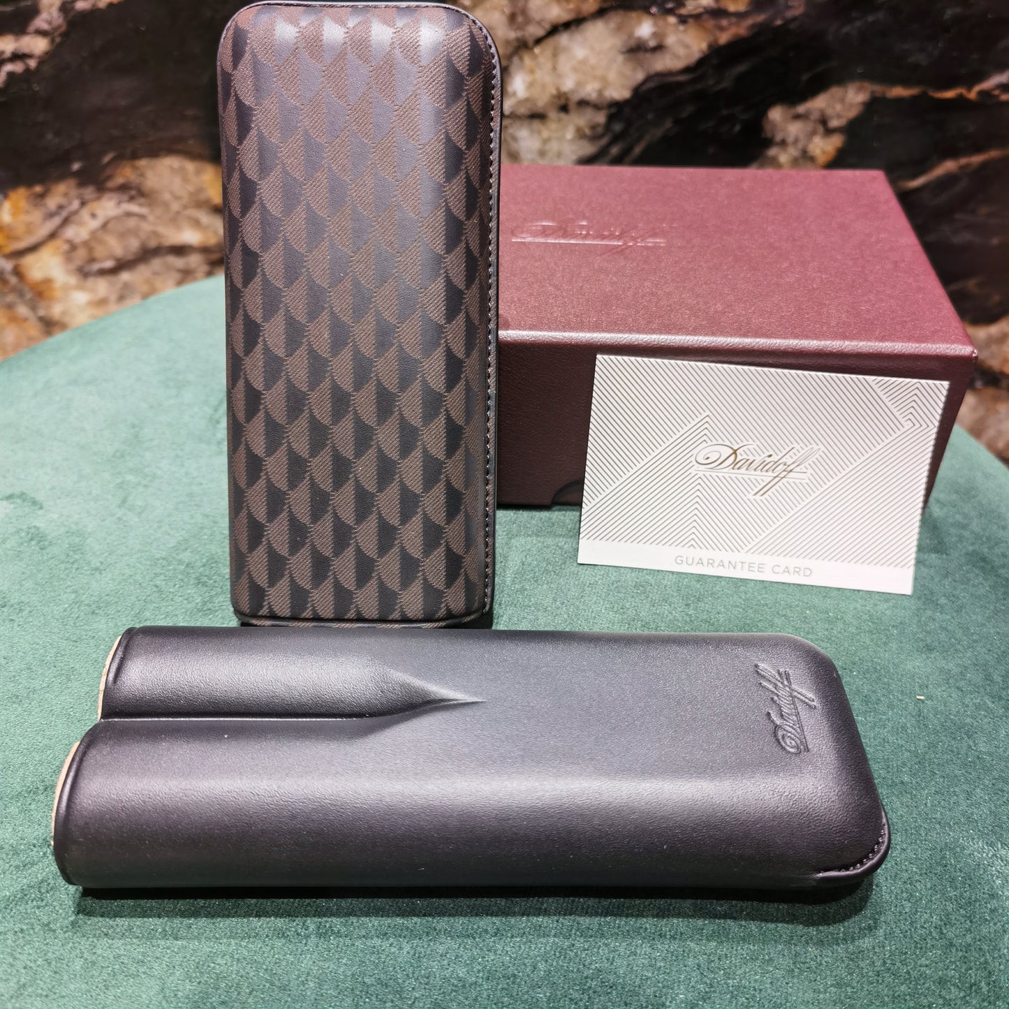 Davidoff Cigar Case Brown Leather XL-2 Curing