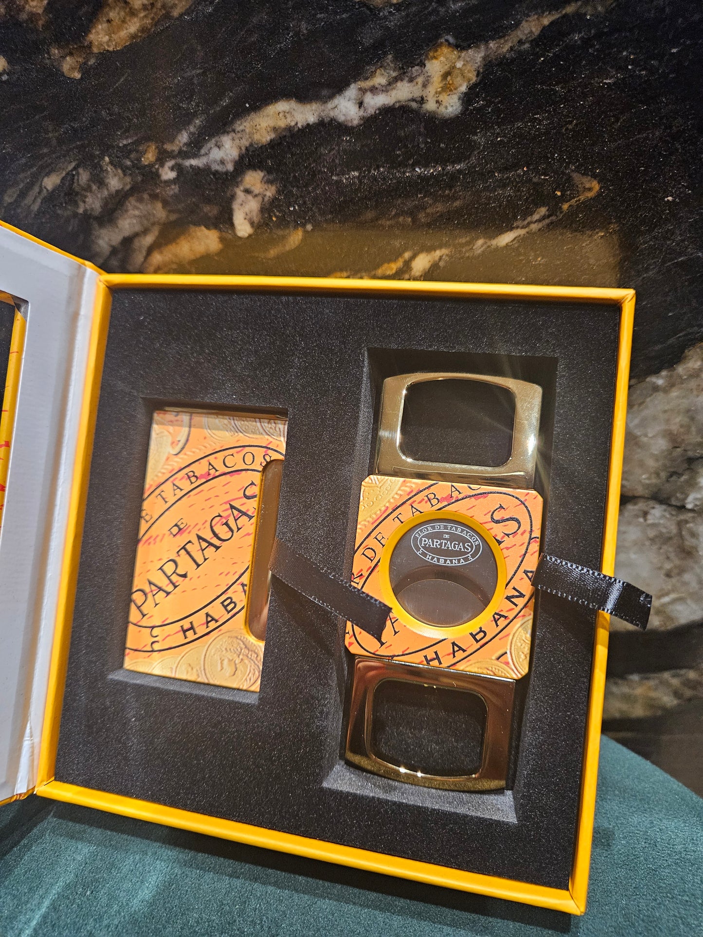 Partagas Cigar Cutter & Lighter Gift Set