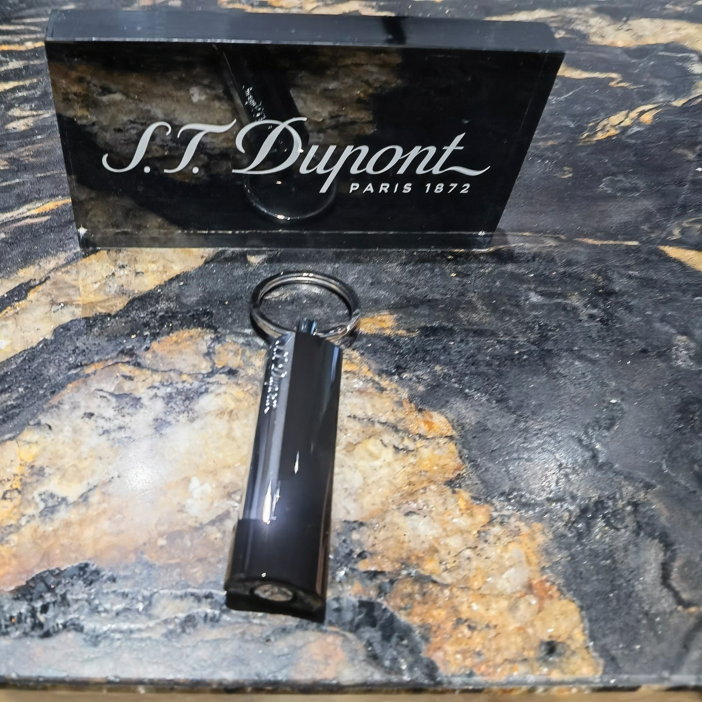 S.T. Dupont Cigar Punch Cutter Maxijet Black Lacquer & Chrome