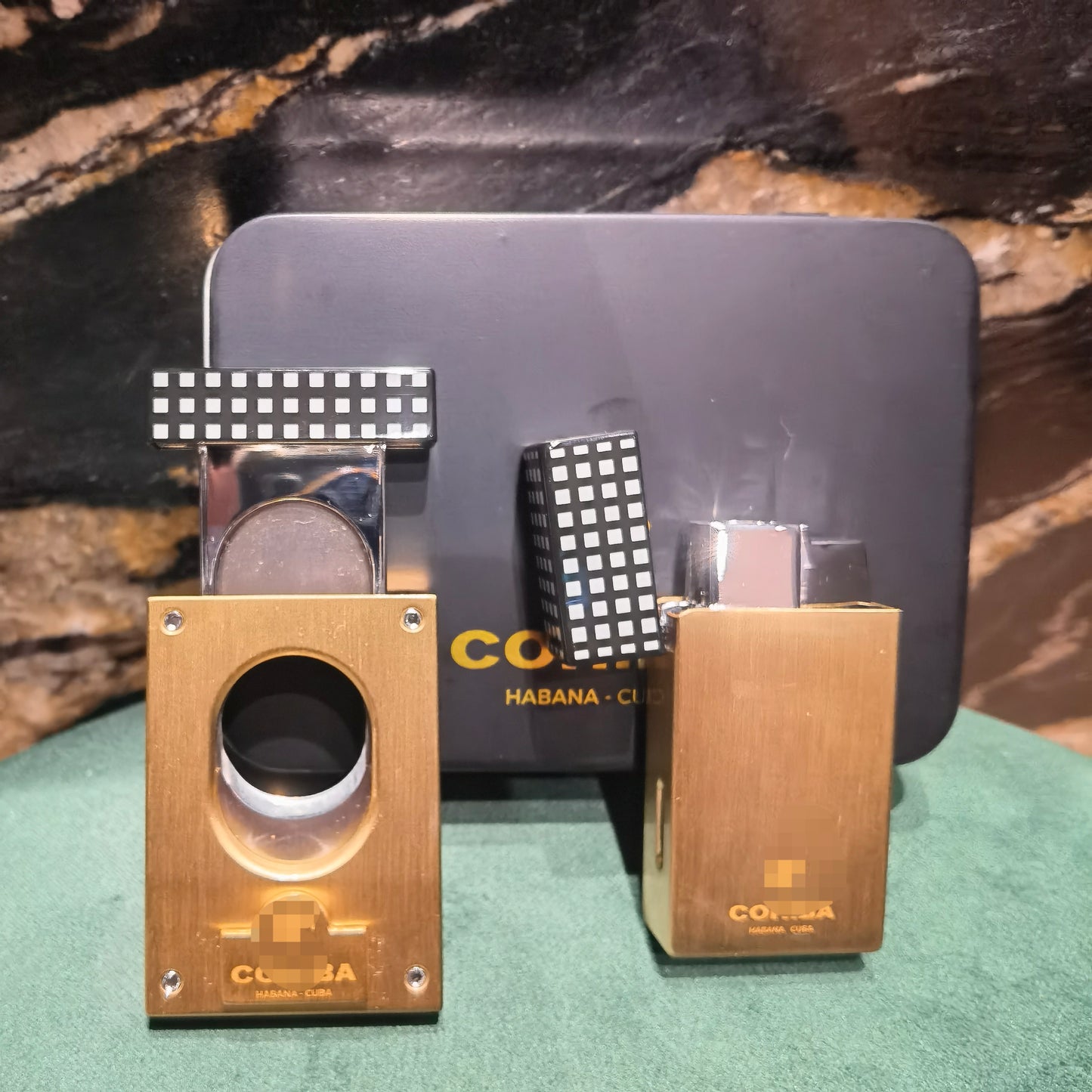 Cohiba Cigar Cutter & Lighter Gift Set