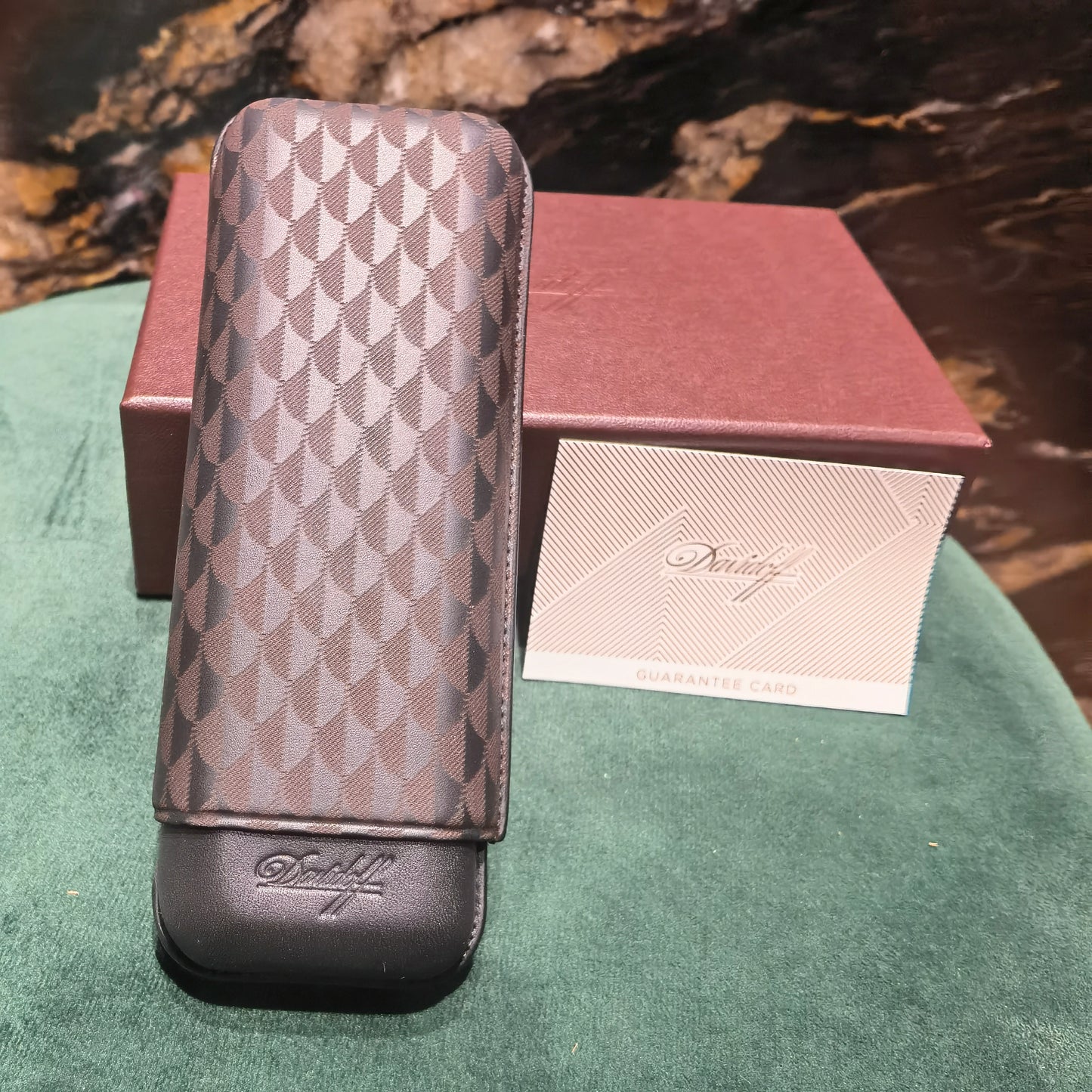 Davidoff Cigar Case Brown Leather XL-2 Curing