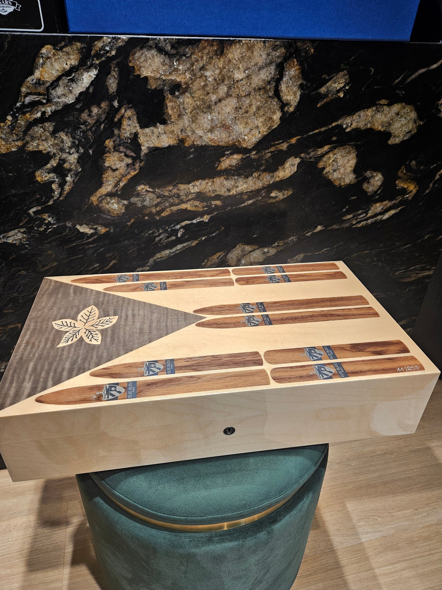 Elie Bleu Cigar Humidor Cuban Flag Limited Edition