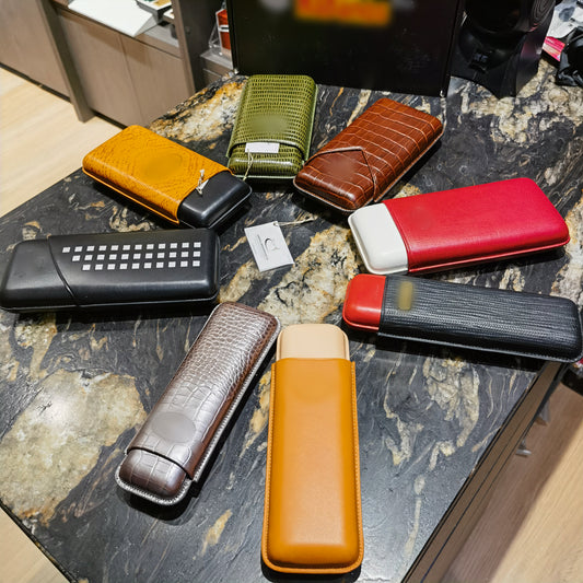 Habano Cuban Top Brands Full Leather Cigar Case