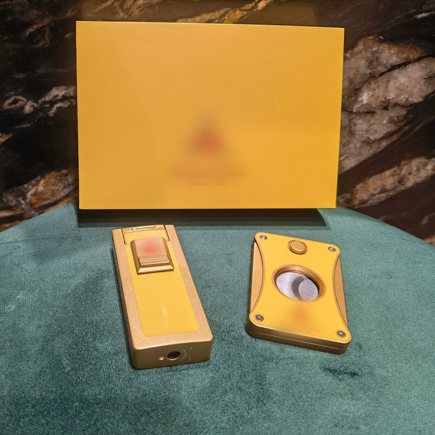 Montecristo Cigar Cutter & Lighter Gift Set