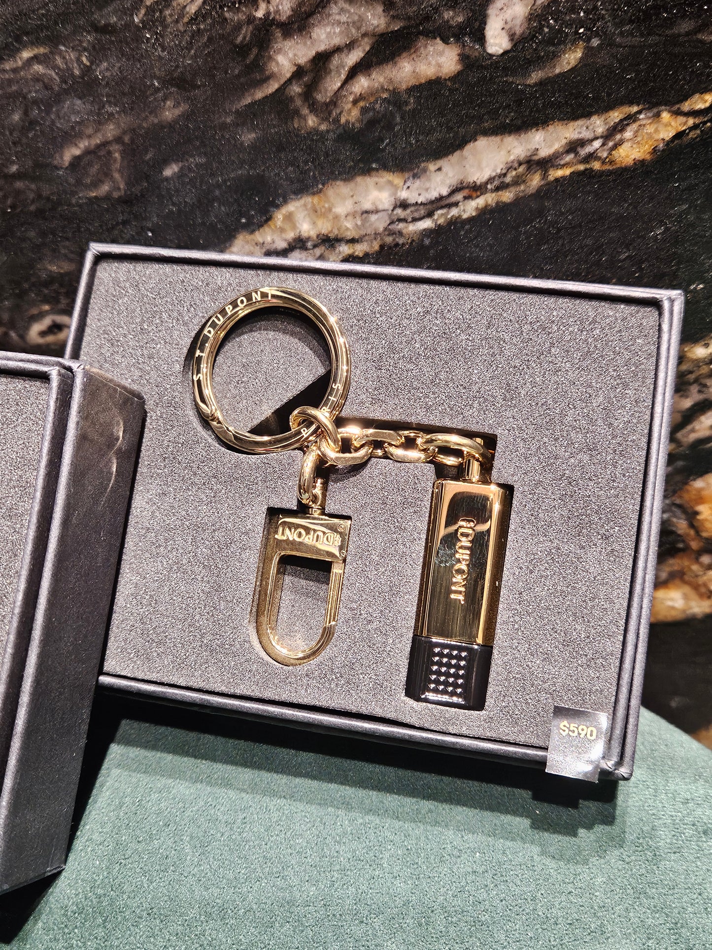 S.T. Dupont Cigar Cutter Double puncher Key Ring