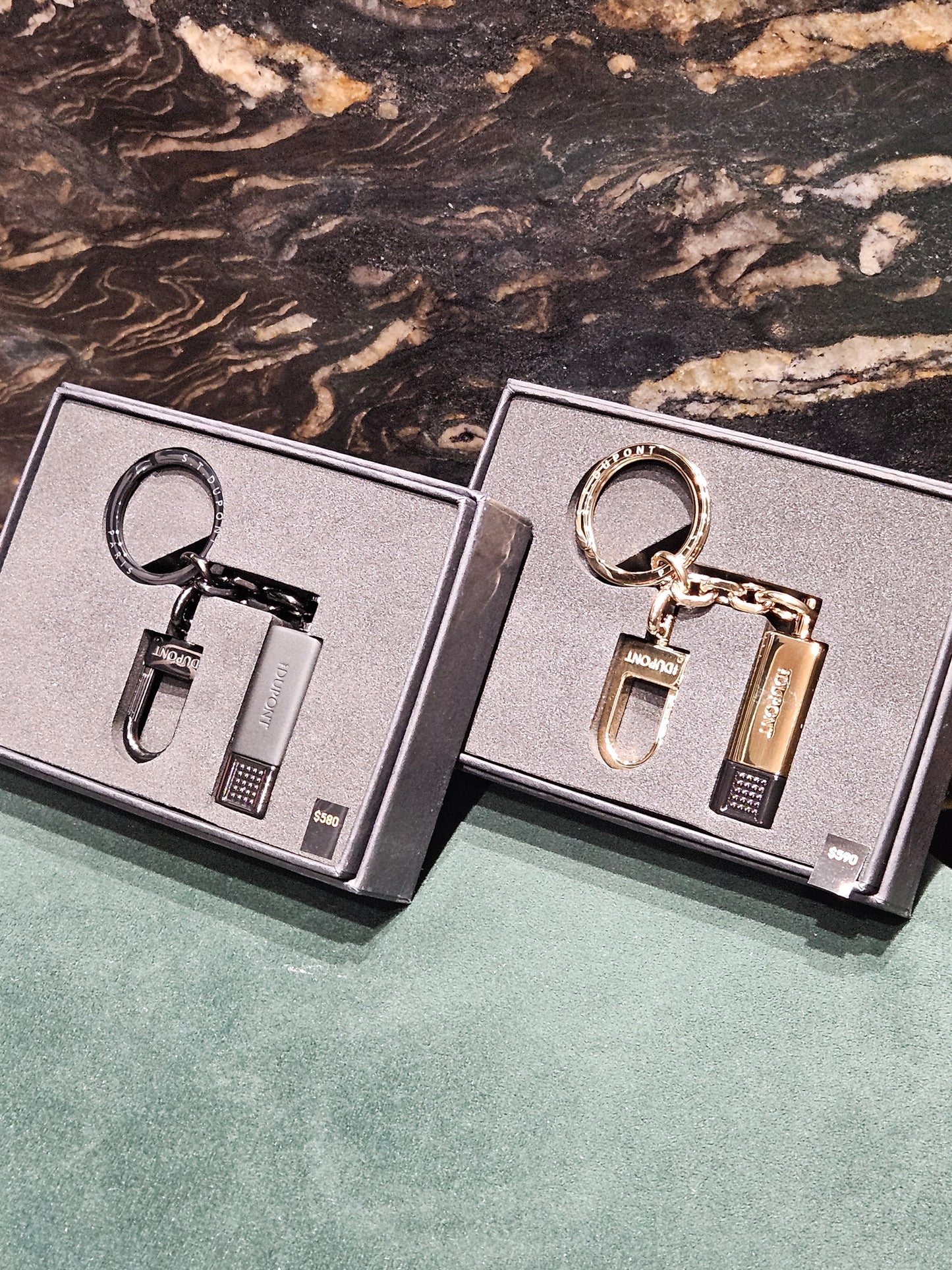 S.T. Dupont Cigar Cutter Double puncher Key Ring